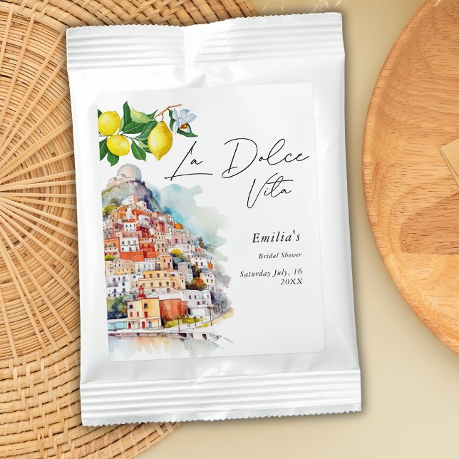 La Dolce Vita Summer Italian Bridal Shower  Lemonade Drink Mix (Creator Uploaded)