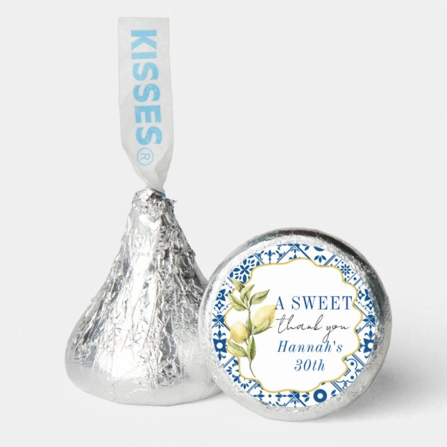 La Dolce Vita Thank you Italian Lemon  Hershey®'s Kisses® (Front)