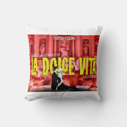 LA DOLCE VITA THROW PILLOW