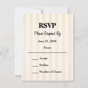 La Dolce Vita Wedding Response Card