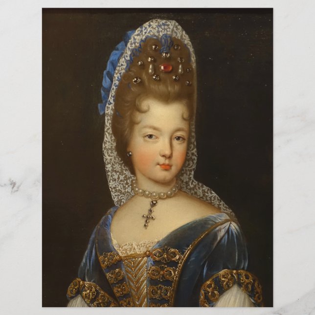 La Dsse. de Bourbon Scrapbook Paper (Front)