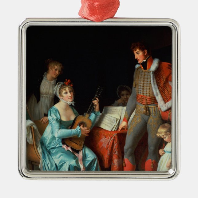 La Duchesse Abrantes et le General Junot Metal Ornament (Front)