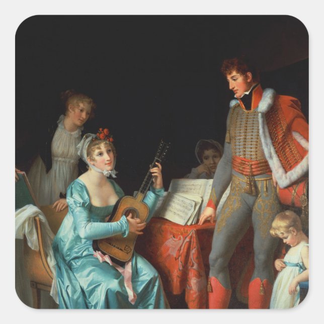 La Duchesse Abrantes et le General Junot Square Sticker (Front)