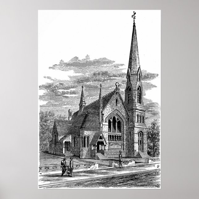 La Farge - Channing Memorial Church Poster (Front)