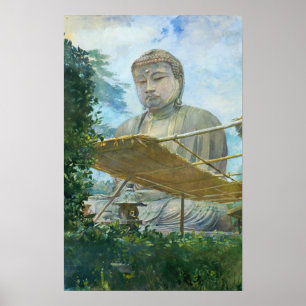 La Farge - The Great Statue Of Amida Buddha At Ka… Poster