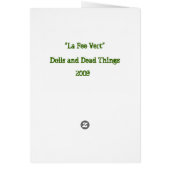 La Fee Vert Cards (Back)
