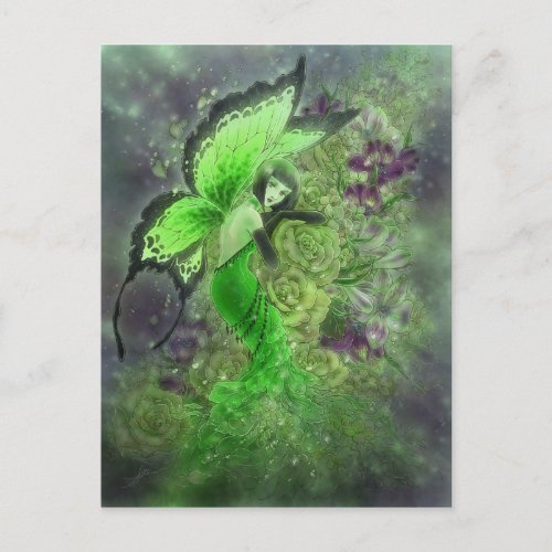 La Fe Verte Postcard  _ Absinthe Fairy