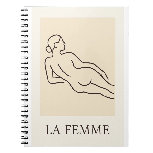 La Femme – Minimalist Elegant Planner Notebook (Front)
