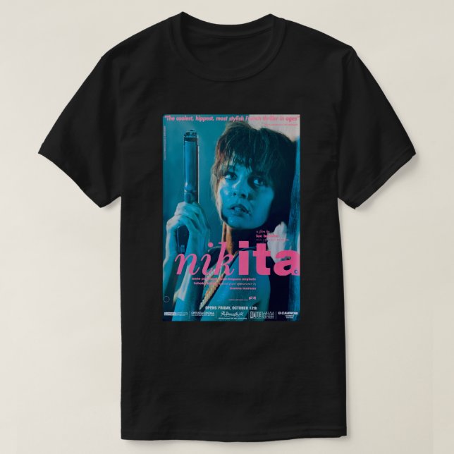 La Femme Nikita Poster T-Shirt (Design Front)