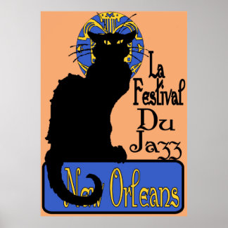 La Festival Du Jazz, Chat Noir Poster
