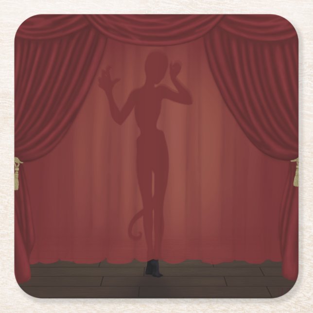 La Fin Absolue Square Paper Coaster (Front)