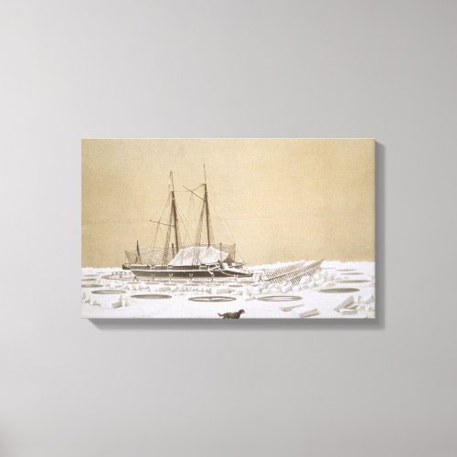 La Fleche at Kil_Bouroun invaded by ice from Nos Canvas Print