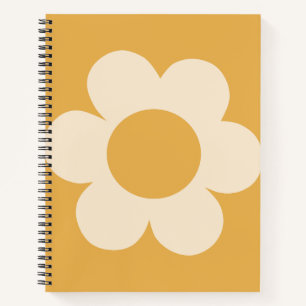 La Fleur 07 Retro Floral Yellow Flower Notebook