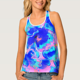 La fleur pink tank top