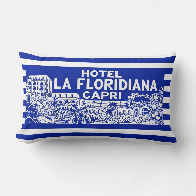 LA FLORIDIANA CAPRI LUMBAR PILLOW (Front)