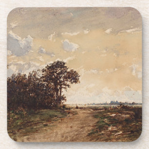 La Forêt De Fontainebleau Aux Environs De Barbizon Beverage Coaster