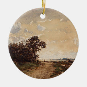 La Forêt De Fontainebleau Aux Environs De Barbizon Ceramic Ornament