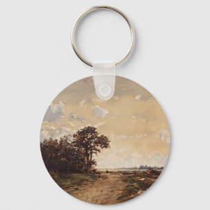 La Forêt De Fontainebleau Aux Environs De Barbizon Keychain