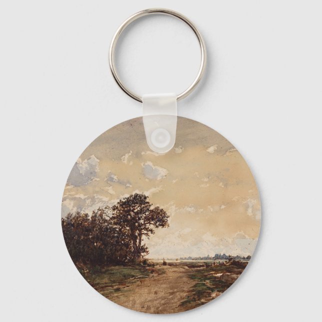 La Forêt De Fontainebleau Aux Environs De Barbizon Keychain (Front)