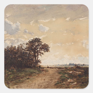 La Forêt De Fontainebleau Aux Environs De Barbizon Square Sticker