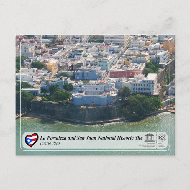 La Fortaleza and San Juan National Historic Site Postcard (Front)