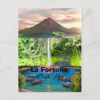La Fortuna Travel Postcard Art, La Fortuna Costa R