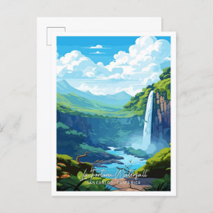 La Fortuna Waterfall San Carlos Costa Rica Travel Postcard