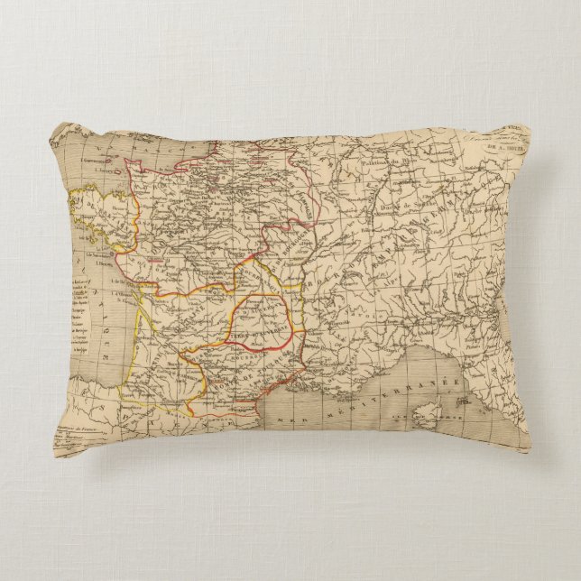 La France 1180 a 1223 Decorative Pillow (Front)