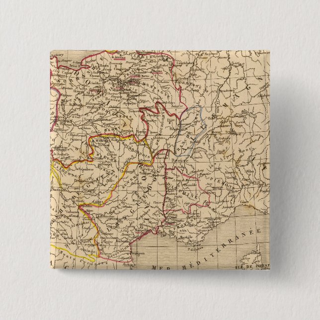 La France 1328 a 1350 Button (Front)