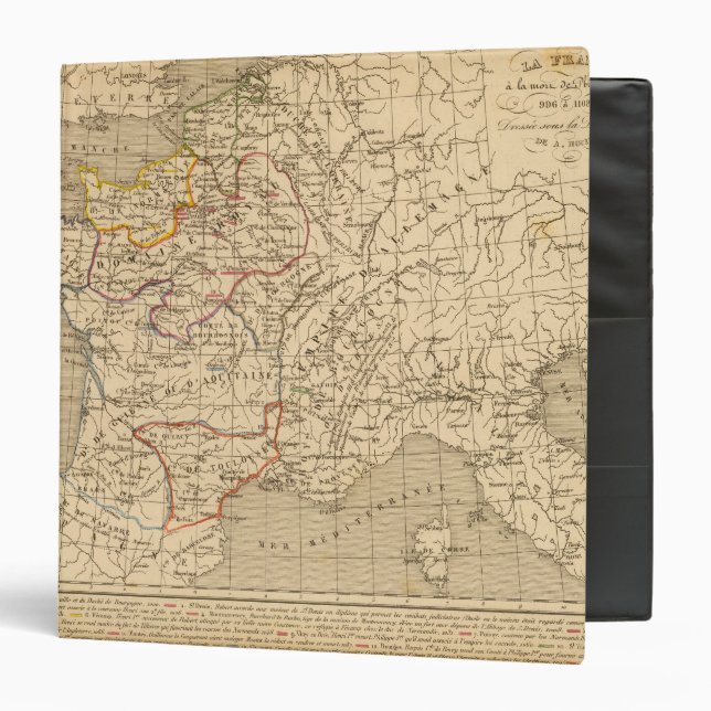 La France 996 a 1108 3 Ring Binder (Front/Inside)