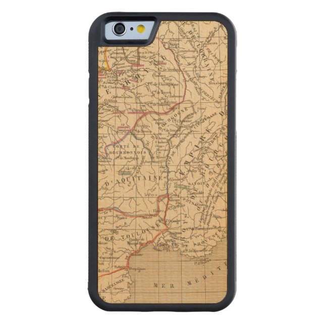La France 996 a 1108 Carved Wood iPhone Case (Back)