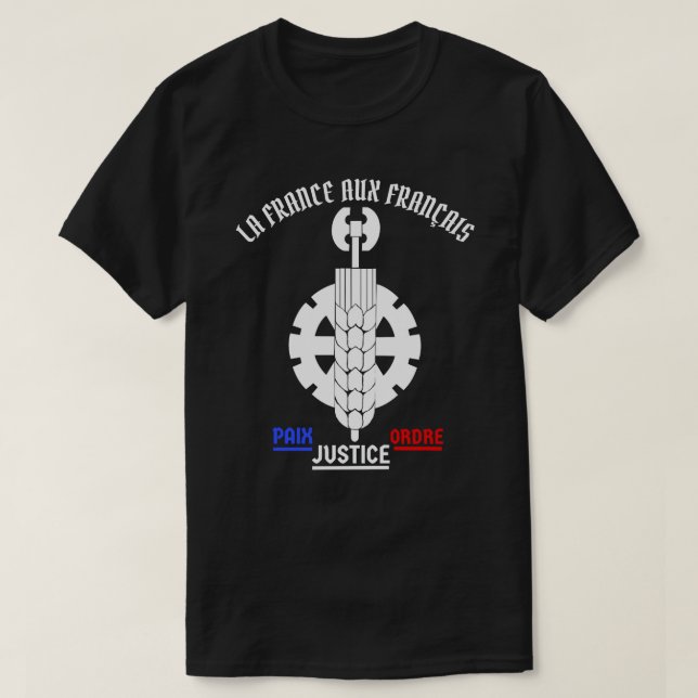 LA FRANCE AUX FRANÇAIS T-Shirt (Design Front)