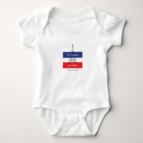 La France est Belle Baby Bodysuit