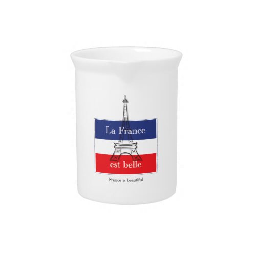 La France est Belle Beverage Pitcher