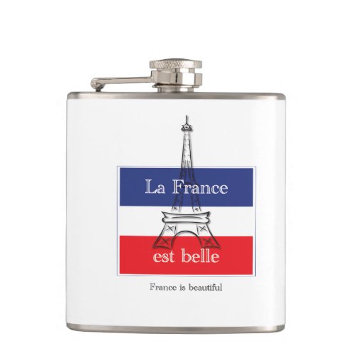 La France est Belle Hip Flask