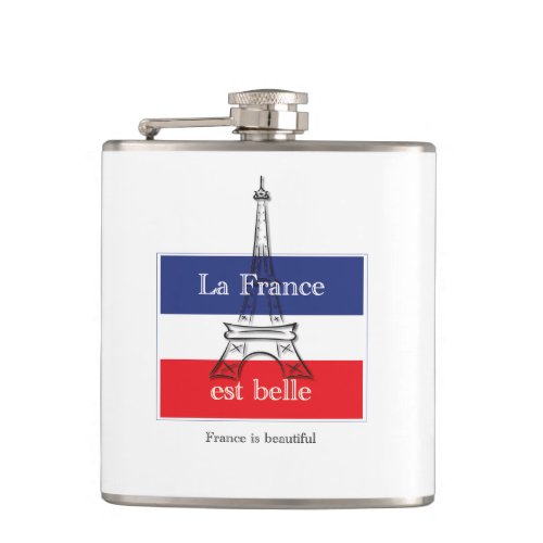 La France est Belle Hip Flask