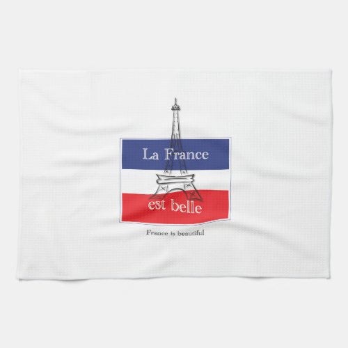 La France est Belle Kitchen Towel