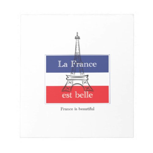 La France est Belle Notepad