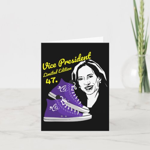 La Funny Kamala Harris Vintage Sneakers 2  Card