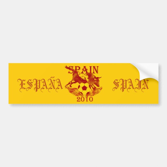 La furia futbol fans soccer shield gifts bumper sticker (Front)