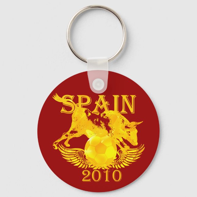 La Furia Roja Spain 2010 keychain for fans (Front)