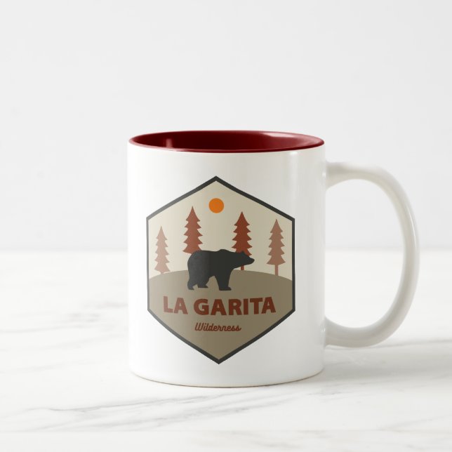 La Garita Wilderness Colorado Bear Two-Tone Coffee Mug (Right)