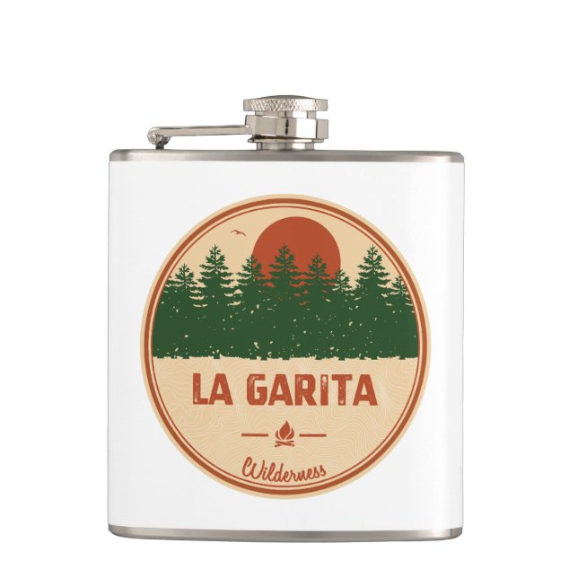 La Garita Wilderness Colorado Flask (Front)