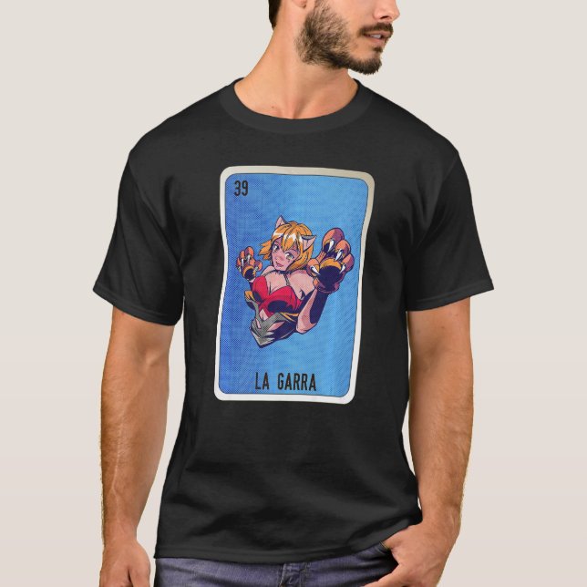 La Garra Mexican Slang Lottery Bingo Cards   T-Shirt (Front)