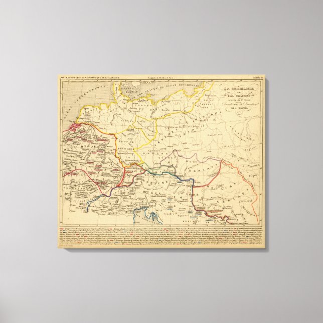 La Germanie a la fin du 5e siecle Canvas Print (Front)