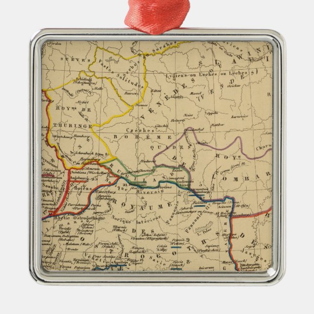 La Germanie a la fin du 5e siecle Metal Ornament (Front)