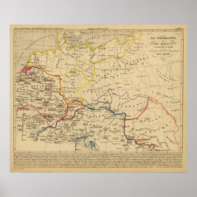 La Germanie a la fin du 5e siecle Poster (Front)