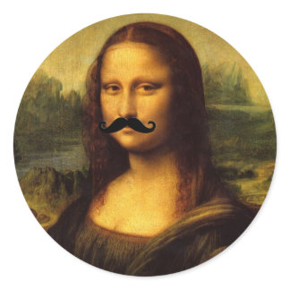 La Gioconda Classic Round Sticker