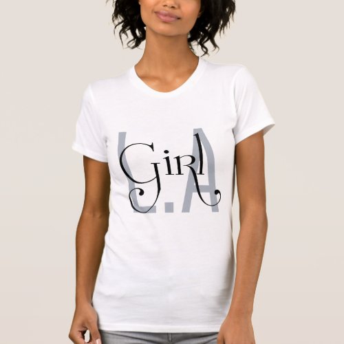 LA girl cute design T_Shirt