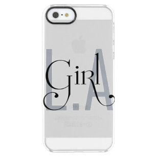 LA girl cute design Clear iPhone SE/5/5s Case
